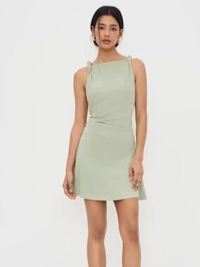 lot of 2 cider dresses xxs wedding spring summer green polka dot